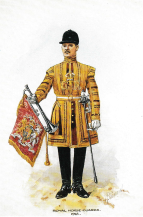 FOR REFERENCE - 1912 Household Cavalry Trumpeter of the Royal Horse Guards with Sword